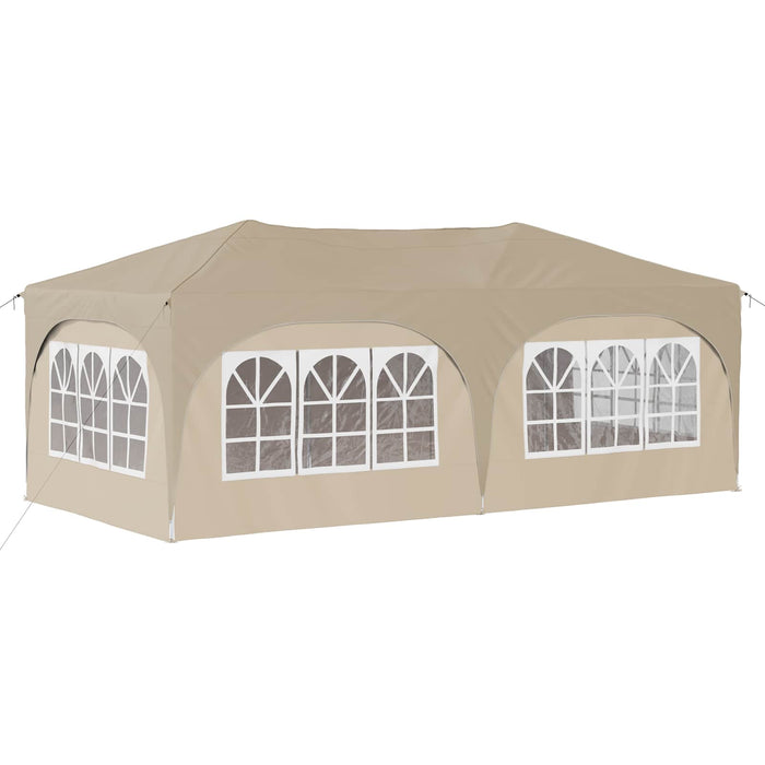 Cort de Petrecere Pop-up Crem 575 x 288 x 245 cm - WALTI WALTI