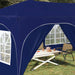 Cort de Petrecere Pop-up albastru 575 x 288 x 245 cm - WALTI WALTI