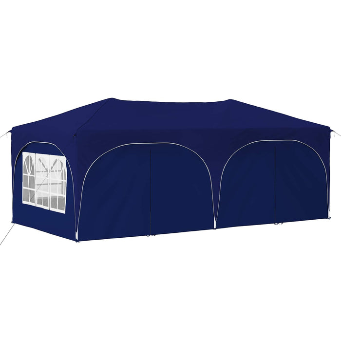 Cort de Petrecere Pop-up albastru 575 x 288 x 245 cm - WALTI WALTI