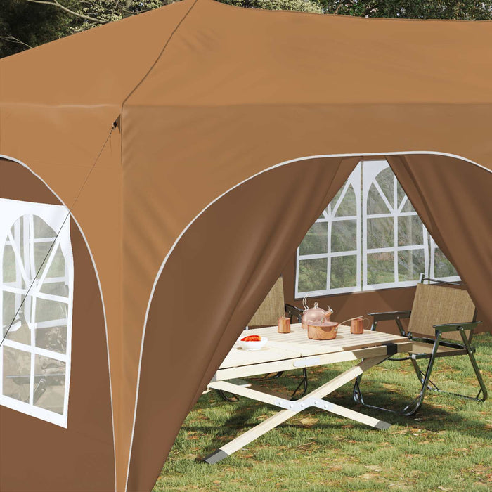 Cort de Petrecere Pop-up Bej 575 x 288 x 245 cm Material Oxford - WALTI WALTI