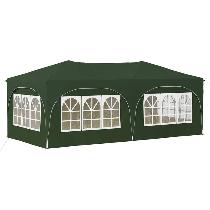 Cort de Petrecere Pop-up Verde 575 x 288 x 245 cm - WALTI WALTI