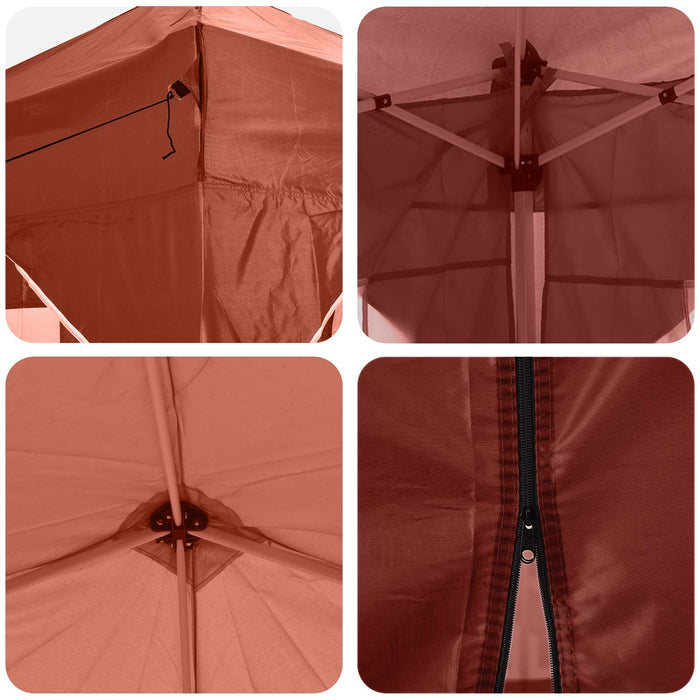 Cort de Petrecere Pop-up Terracota 575 x 288 x 245 cm - WALTI WALTI