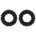 Coronite cu bile de Craciun 2 pcs Negru 33 x 33 x 7 cm - WALTI WALTI