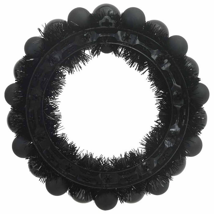 Coronite cu bile de Craciun 2 pcs Negru 33 x 33 x 7 cm - WALTI WALTI