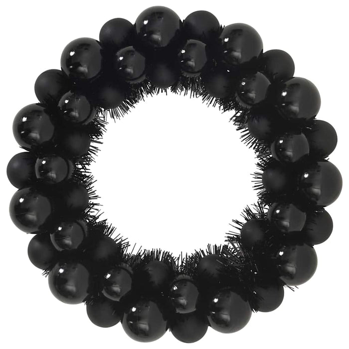Coronite cu bile de Craciun 2 pcs Negru 33 x 33 x 7 cm - WALTI WALTI