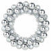 Coronite cu bile de Craciun 2 pcs Argintiu 33 x 33 x 7 cm - WALTI WALTI