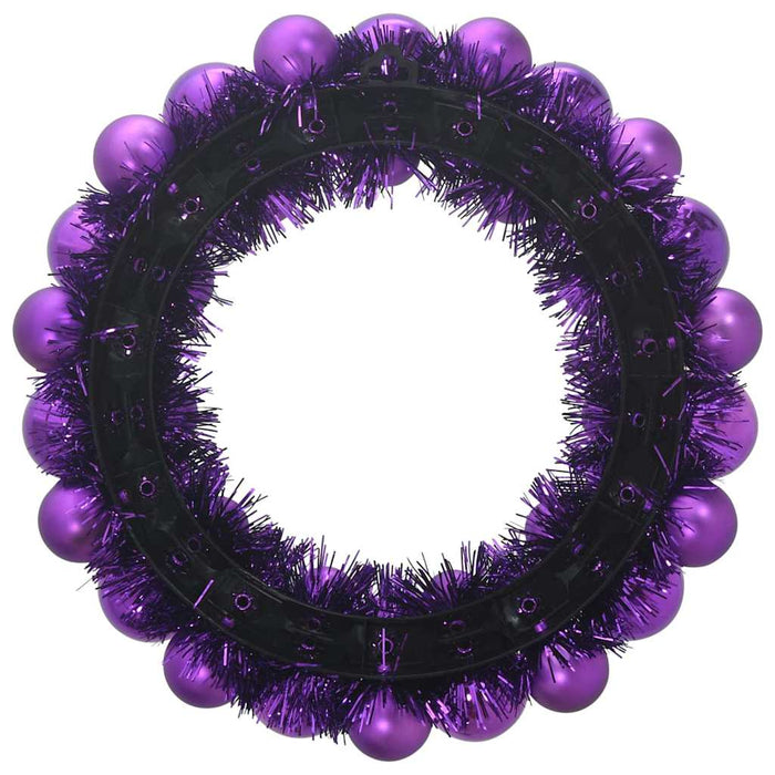 Coronite cu bile de Craciun 2 pcs Violet 33 x 33 x 7 cm - WALTI WALTI