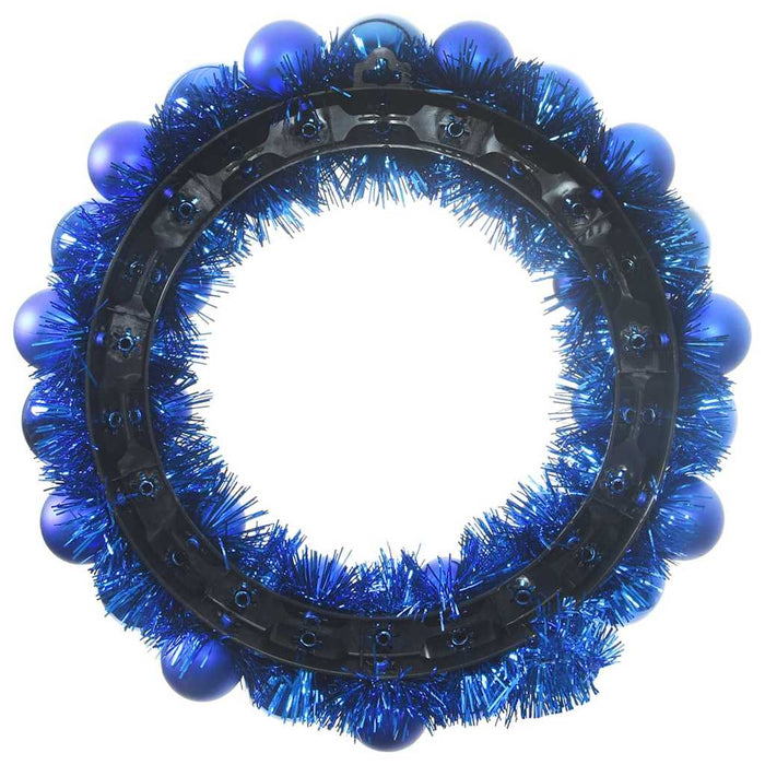 Coronite cu bile de Craciun 2 pcs albastru 33 x 33 x 7 cm - WALTI WALTI