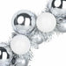 Coronite cu bile de Craciun 2 pcs Alb și Argintiu - WALTI WALTI