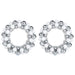 Coronite cu bile de Craciun 2 pcs Alb și Argintiu - WALTI WALTI