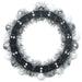 Coronite cu bile de Craciun 2 pcs Alb și Argintiu - WALTI WALTI