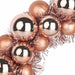 Coronite cu bile de Craciun 2 pcs Rose Gold 33 x 33 x 7 cm - WALTI WALTI