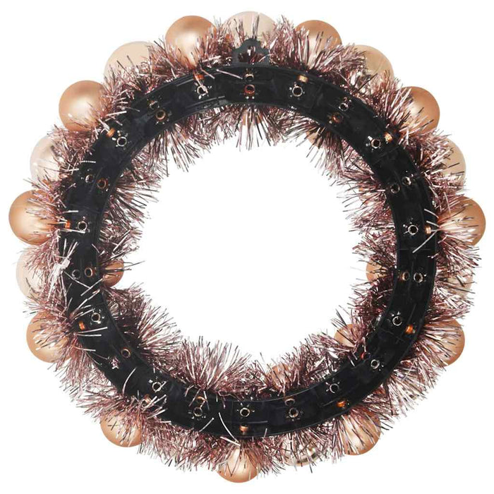 Coronite cu bile de Craciun 2 pcs Rose Gold 33 x 33 x 7 cm - WALTI WALTI