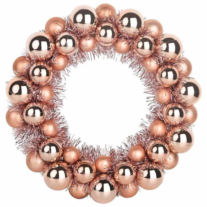 Coronite cu bile de Craciun 2 pcs Rose Gold 33 x 33 x 7 cm - WALTI WALTI