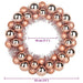 Coronite cu bile de Craciun 2 pcs Rose Gold 33 x 33 x 7 cm - WALTI WALTI