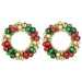 Coronite cu bile de Craciun 2 pcs Multicolour 33 x 33 x 7 cm - WALTI WALTI