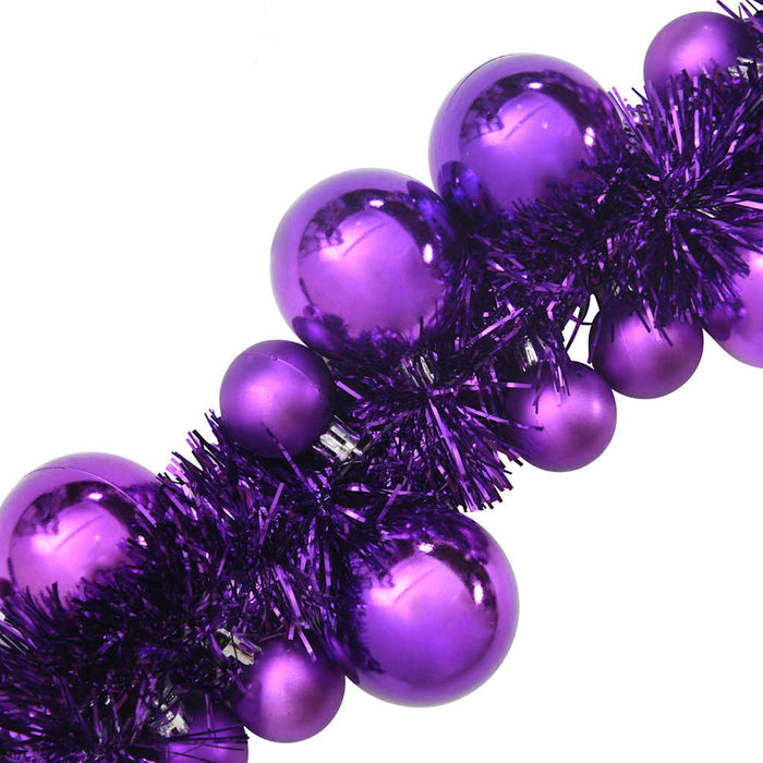 Ghirlandă cu Bile de Crăciun Violet 186 cm Polistiren - WALTI WALTI