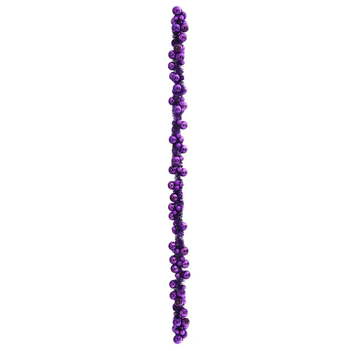 Ghirlandă cu Bile de Crăciun Violet 186 cm Polistiren - WALTI WALTI