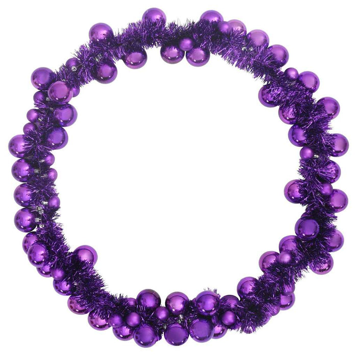 Ghirlandă cu Bile de Crăciun Violet 186 cm Polistiren - WALTI WALTI
