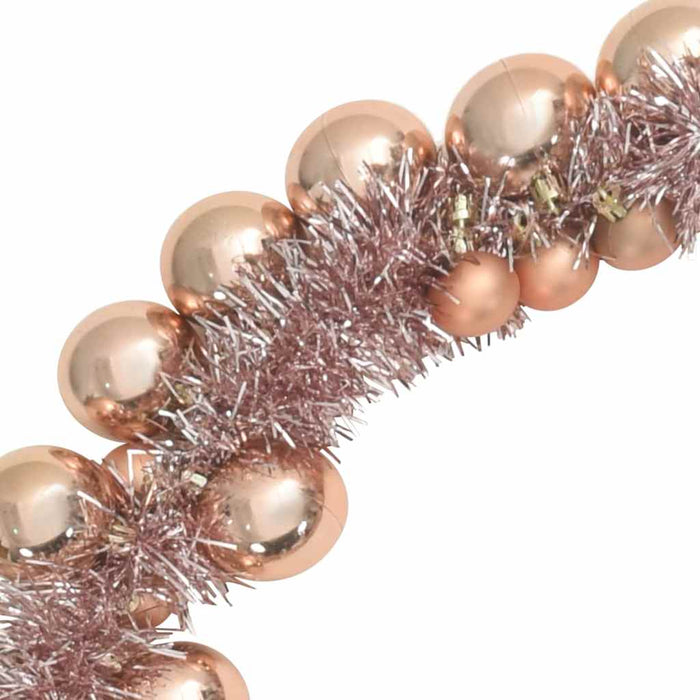 Ghirlandă cu Bile de Crăciun Rose Gold 186 cm Polistiren - WALTI WALTI