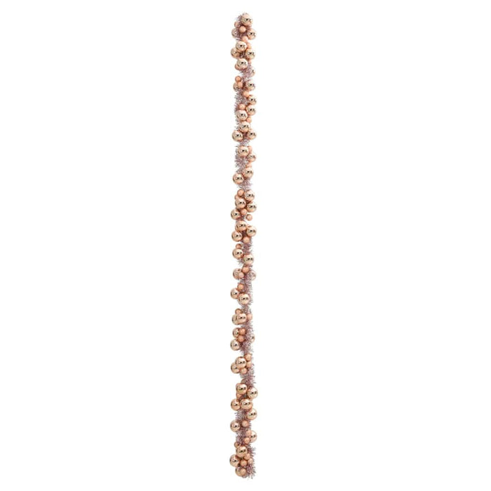 Ghirlandă cu Bile de Crăciun Rose Gold 186 cm Polistiren - WALTI WALTI
