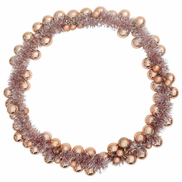 Ghirlandă cu Bile de Crăciun Rose Gold 186 cm Polistiren - WALTI WALTI