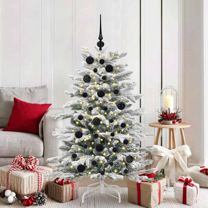 Set de Globuri de Crăciun cu 150 LED 61 pcs Negru Plastic - WALTI WALTI