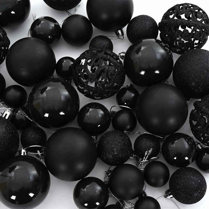 Set de Globuri de Crăciun cu 300 LED 120 pcs Negru Plastic - WALTI WALTI