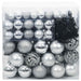 Set de Globuri de Crăciun cu 300 LED 120 pcs Argintiu Plastic - WALTI WALTI