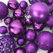 Set de Globuri de Crăciun cu 150 LED 61 pcs Violet Plastic - WALTI WALTI