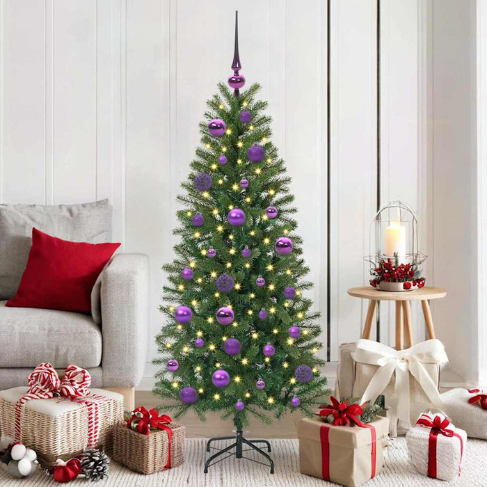 Set de Globuri de Crăciun cu 150 LED 61 pcs Violet Plastic - WALTI WALTI