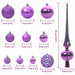 Set de Globuri de Crăciun cu 150 LED 61 pcs Violet Plastic - WALTI WALTI