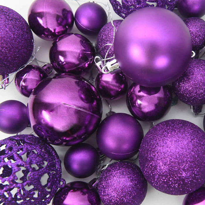 Set de Globuri de Crăciun cu 300 LED 120 pcs Violet Plastic - WALTI WALTI