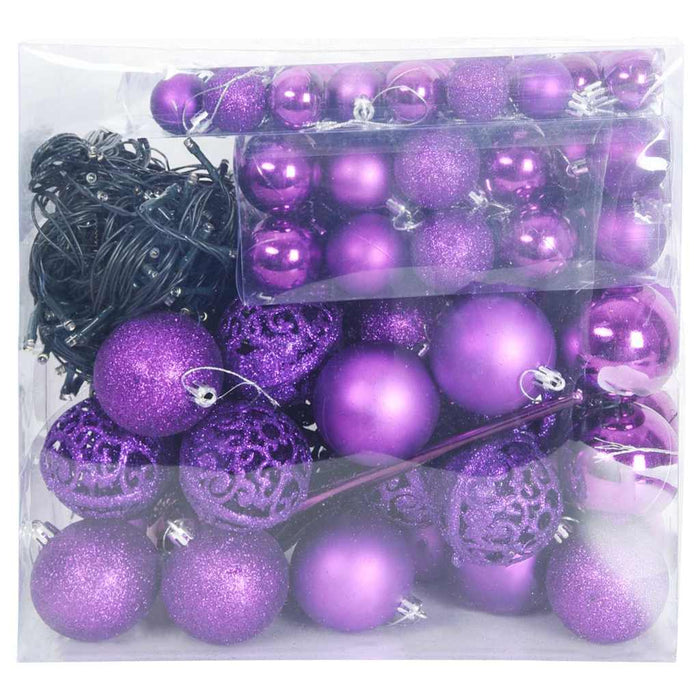 Set de Globuri de Crăciun cu 300 LED 120 pcs Violet Plastic - WALTI WALTI