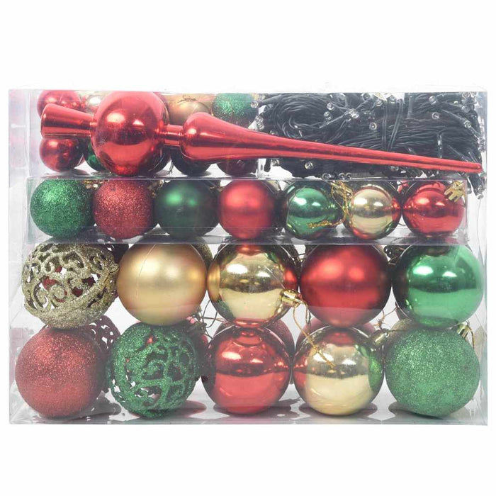 Set de Globuri de Crăciun cu 150 LED 61 pcs Multicolour Plastic - WALTI WALTI