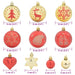 Set de Globuri de Crăciun 40 pcs Aurie și roșie Plastic - WALTI WALTI