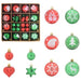 Set de Globuri de Crăciun 40 pcs Roșie și verde Plastic - WALTI WALTI