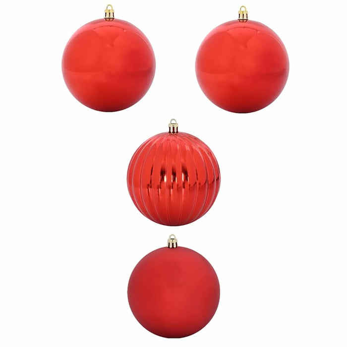 Set de globuri de Crăciun XXL 4 pcs Roșu Plastic - WALTI WALTI