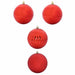 Set de globuri de Crăciun XXL 4 pcs Roșu Plastic - WALTI WALTI
