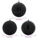 Set de Globuri de Crăciun 9 pcs Negru - WALTI WALTI