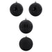 Set de globuri de Crăciun XXL 4 pcs Negru Plastic - WALTI WALTI