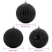 Set de globuri de Crăciun XXL 4 pcs Negru Plastic - WALTI WALTI