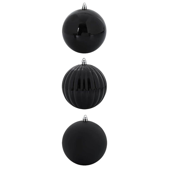 Set de Globuri de Crăciun XXL 3 pcs Negru Plastic - WALTI WALTI