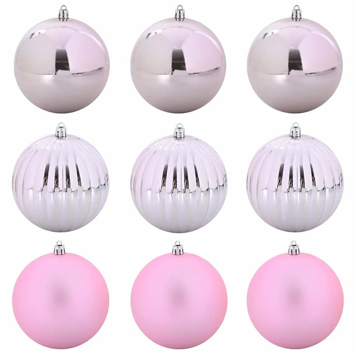 Set de globuri de Crăciun XL 9 pcs Roz Plastic - WALTI WALTI