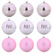 Set de globuri de Crăciun XL 9 pcs Roz Plastic - WALTI WALTI