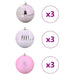 Set de globuri de Crăciun XL 9 pcs Roz Plastic - WALTI WALTI