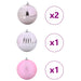 Set de Globuri de Crăciun XXL 4 pcs Roz Plastic - WALTI WALTI