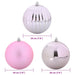 Set de Globuri de Crăciun XXL 4 pcs Roz Plastic - WALTI WALTI