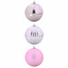 Set de globuri de Crăciun XXL 3 pcs Roz Plastic - WALTI WALTI