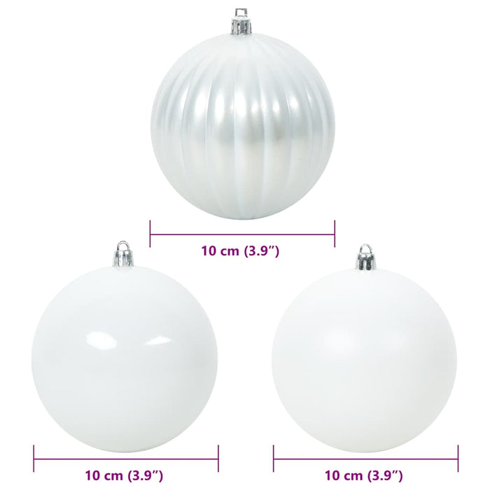 Set de Globuri de Crăciun 15 pcs Alb - WALTI WALTI